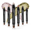 LUXAZA 6PCS Champagne Pink Eyeshadow Stick Makeup Sets Long Lasting Cream ShadowMetallic And Matte Shimmer Eye Shadow Ey