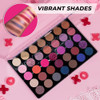 Profusion Cosmetics LoveStruck 35 Shades Eyeshadow Palette Pigmented Matte Shimmer Glitter Finishes Professional Makeup