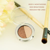 Lauren Brooke Cosmetiques Pressed Eyeshadow Duos Natural Organic Makeup CappuccinoPearl
