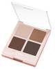 Mineral Fusion Eyeshadow Palette Vegan Eye Makeup with Matte Satin and Shimmer Finishes Natural Lightweight Formula Coff