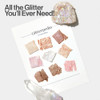 UNLEASHIA Glitterpedia Eye Shadow Palette NO1 Shimmer Eyeshadow Palette with Versatile Glitter Textures Eye Makeup Palet