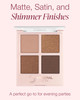 Mineral Fusion Eyeshadow Palette Vegan Eye Makeup with Matte Satin and Shimmer Finishes Natural Lightweight Formula Soir
