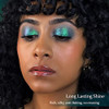 Afflano Single Green Eyeshadow Shimmery Highly Pigmented Multichrome Eye shadow Color Changing Forest Green Glitter Eyes