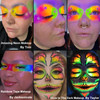 Afflano Neon Makeup Palette Eyeshadow Glow in the Dark Colorful Eyeshadow Palette Highly Pigmented Neon Party UV Blackli