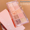 Go Ho 10 Colors Eyeshadow PaletteMatteGlitterShimmer Eyeshadow Korean MakeupLong Lasting Blendable ShadesNaturingLooking