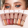 LOKFAR 12 Colors Glitter Eyeshadow Stick Set TwoTone Shimmer Gradient Shadow Duo Chrome Metallic Eyeshadow Stick Waterpr