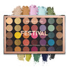 Profusion Cosmetics 35 Shade Eyeshadow Palette UltraPigmented Powder in Bright Vibrant Colors for Stunning Eye Looks Ski