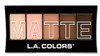 LA COLORS 5 Color Matte Eyeshadow Palette Tan Khaki CEM478