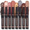 LANGMANNI 8 PCS Soft Smooth Cream Eyeshadow Stick Gift SetMatte Earth ColorBright Metal Color Contour StickWaterproof Lo
