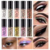 10Pcs Colorful Liquid Glitter Eyeshadow Eyeliner Sticks Kit Korean Shimmer Metallic Eye Makeup QuickDrying Waterproof Ve
