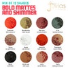 Juvias Place Palette The Saharan Reds Black White Golds Peach Shades of 12 Bold Mattes and Flattering Shimmer Profession