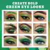 UCANBE Green Eyeshadow Makeup Palette 15 Colors Bright Dark Green Shimmer Matte Metallic Glitter Eye Shadow Forest Emera