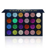 Aolailiya 24 Color Pressed Glitter Eyeshadow Palette Mineral Ultra Shimmer Makeup Palette Eye Shadow Powder Long Lasting