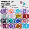 Chunky Holographic Body Glitter I 16 Colors Glitter Glue for Face Glitter Makeup Hair Eye Fine Glitter Eyeshadow Perfect