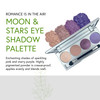 Honeybee Gardens Quad Eye Shadow Compact in Moon Stars Pale Pink Deep Purple Shades Refillable Customizable Vegan 4 Pack