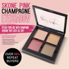 Skone Pink Champagne Eyeshadow Quad Smokey Eye Makeup Shimmery Shades of Champagne Powder Form Female Targeted 20g