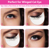 TailaiMei 300 Pcs Eyeshadow Shields Eyeshadow Stencil for Prevent Makeup Residue Lint Free Gel Pad for Eyeliner Eyelash