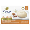 Dove Beauty Bar Soap Shea Butter 4 Count for Nourished, Radiant Skin, Enriches Skin 3.75 oz online at globaldelivered