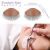 WBCBEC 3 Pairs Replacement Eyelids for Mannequin Head Removable Realistic Eyelids with Eyelashes Mannequin Head Eyelids