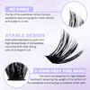 Individual Lash Clusters Volume Lashes DIY Eyelash Extension Natural Curl Glue Bonded Soft Lash Extensions by WENDY LASH