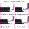 Easy Fan Lash Extensions FADLASH Volume Eyelash Extensions 005 007mm Self Fanning Lashes 3D10D Volume Fans CDDD Curl 820