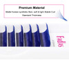 Volume Eyelash Extensions D curl Easy Fan Lash Extensions 814mm Mix Tray Blue 007mm Lash Extension Supplies by FADLASH B