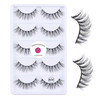Luxurious 100 Siberian Mink 3D False Eyelash LASGOOS Design Natural Look Wispy Messy Winged Daily Work Fake Eyelashes 5