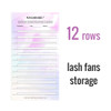 NAGARAKU Eyelash Extension Storage Card Premade Fans Volume Lash Storage 2mm Sticky Strip False Eyelashes Paper Card 20