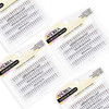 Andrea Individual Lashes Regular Flares Medium Black Lightweight Natural Looking Single Lashes Eyelash Extension 4 Pack