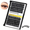 Bodermincer 120 Clusters 10mm12mm12mm14mm14mm16mm Mixed Wide Cluster False Eyelash Individual Cluster EyeLashes Grafting