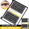 Bodermincer 120 Clusters 10mm12mm12mm14mm14mm16mm Mixed Wide Cluster False Eyelash Individual Cluster EyeLashes Grafting