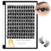 Bodermincer Lash Clusters D Curl BlackBrownColored Lashes 101214121416161820mm Mixed Lash Clusters Kit For Beginner M01