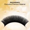 NAGARAKU Easy Fan Eyelash Extensions Volume Lashes 5 Trays in 1 Pack 007 D curl 1112131415mm Rapid Blooming Russian Mega