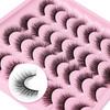 Lashes Natural Look Wispy Fasle Eyelashes 12mm Short Faux Mink Eyelashes Cat Eye Natural Strip Lashes Pack by Zegaine 16