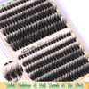 Lash Clusters Kit Thick Eyelash Clusters Individual Wispy Volume Lash Extension Kit 1020MM Cluster Eyelash Extensions wi