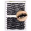 ALICE Lash Clusters DIY Lash Extensions 240PCS 1420MM Individual Lashes Cluster Lashes Natural 40D Eyelash Extensions Fa