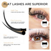 LASHVIEW Eyelash ExtensionsEllipse Flat Eyelash Extensions 020mm C Curl 815mm Mixed Tray BlackIndividual LashesSemiPerma