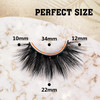 6D Mink Lashes Eyelashes Volume Dramatic Wispy Lashes Mink zanlufly 22MM Long False Eyelashes Luxury Crossed Soft Volume