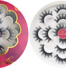 Veleasha Lashes 5D Faux Mink Lashes False Eyelashes Handmade Strip Lashes Wispy Fluffy Fake Lashes Spiky Eyelashes 7 Pai