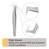 EMEDA Eyelash Extension Tweezers for Volume Lashes Professional Precision Stainless Steel VETUS 6ASA Mega Curved Tips Fl