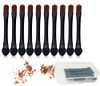 Vsaidi Eyeshadow Brushes Makeup Brushes 10pcs Eyeshadow Sponge Dual Sides Eyeshadow Applicator Travel Eyeshadow Brush Co