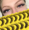 False Eyelashes Russian Strip Lashes D Curl Wispy Natural Look Faux Mink Lashes Like Eyelash Extension Fluffy zanlufly T