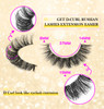 False Eyelashes Russian Strip Lashes D Curl Wispy Natural Look Faux Mink Lashes Like Eyelash Extension Fluffy zanlufly T