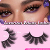 Veleasha Lashes 5D Faux Mink Lashes 100 Handmade Luxurious Volume Fake Eyelashes Lightweight Fluffy False Eyelashes 5 Pa