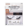 KISS Magnetic False Eyelashes and Eyeliner Tempt 14mm Easy to Apply Reusable No Glue Flexiband Technology Precision Felt