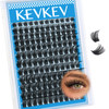 Lash Clusters 144 Pcs Cluster Lashes Eyelash Clusters DIY Cluster Eyelash Extensions Individual Lashes Thin Band SoftMor