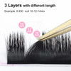 NAGARAKU Easy Fan Premade Fans Eyelash Extensions 3 Layers Self Blooming Mega Volume Eyelashes Rapid Automatic Flower So