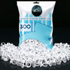 300PCS AliOry Glue Rings for Eyelash Extensions Disposable Rings for Lashes Lovely Shape Lash Fan Blossom Glue Cups Lash
