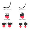 BEYELIAN Flat Eyelash Extension Ellipse Lash Extensions 015020 CD Curl 715mm 16 Rows Matte Black Eyelash Extension Suppl