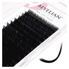 BEYELIAN Ellipse Flat Eyelash Extension 16 Rows 020mm C Curl 715mm Mixed Length Lash Extension Matte Black Professional